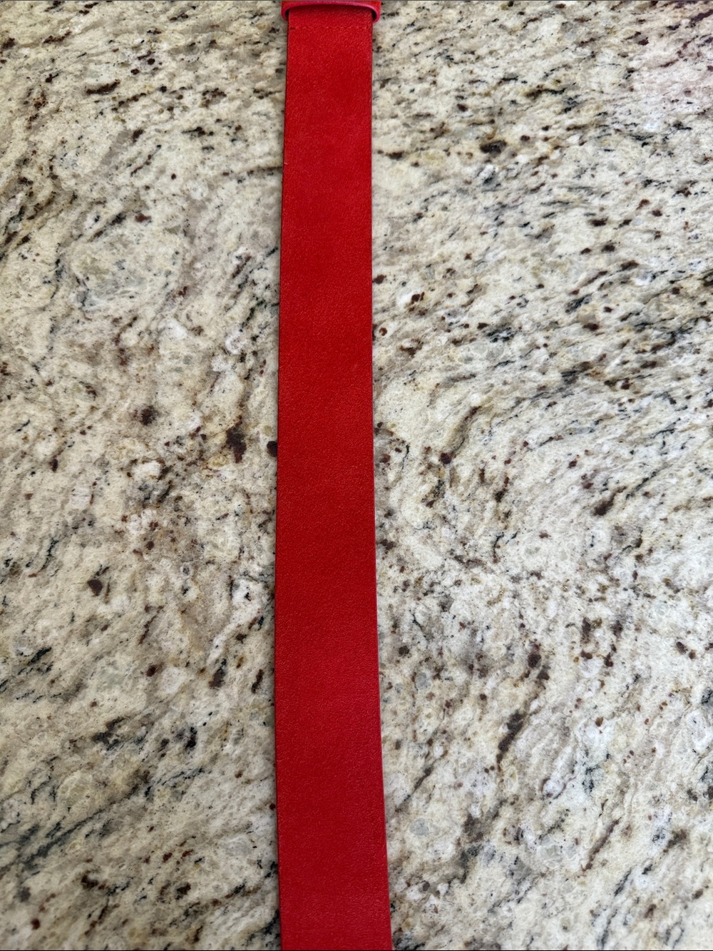 Frame Denim Le Circle Belt Red Suede with Gold Tone Round Buckle Sz L - Picture 8 of 13